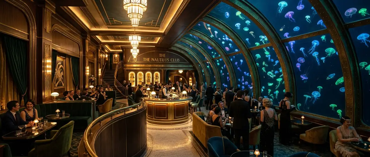 Sunken Art Deco submarine lounge